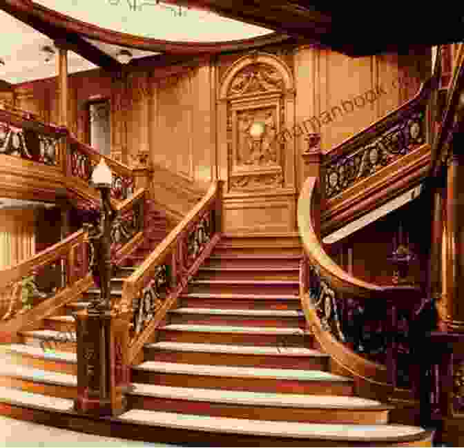 A Grand Staircase On The Titanic, With Passengers And Crew Members Mingling Washed Ashore From The Titanic (Stairway In Time Romance Novelette 3)