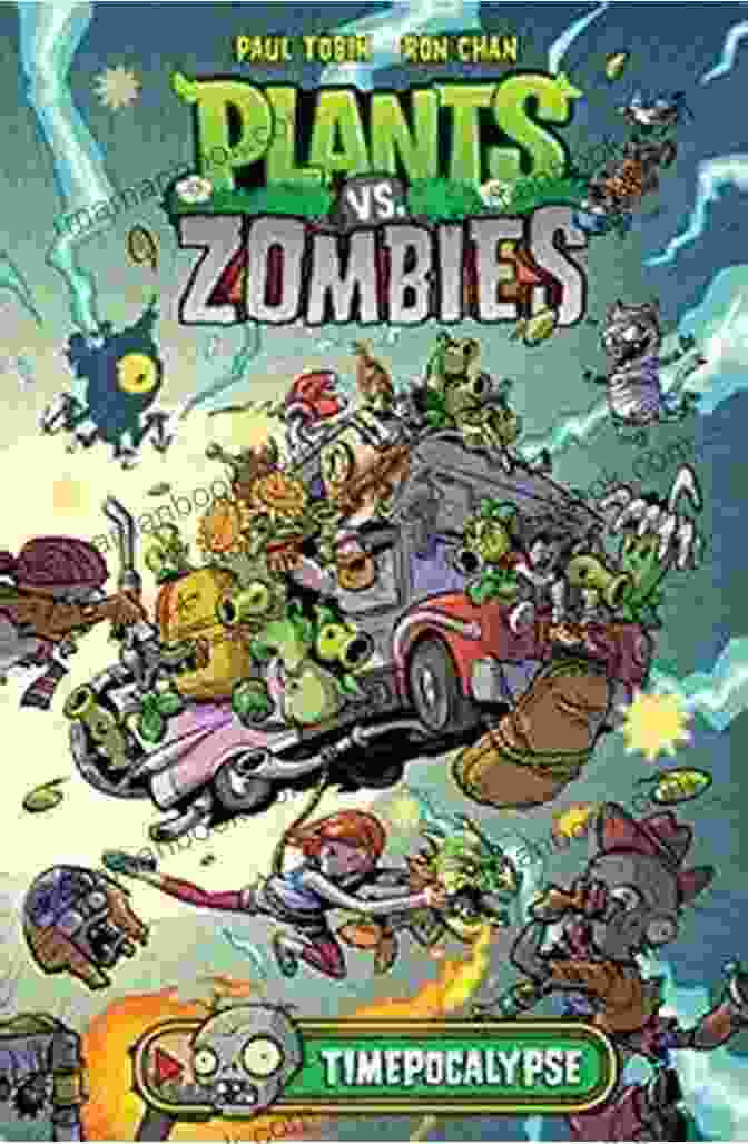 Plants Vs. Zombies: Timepocalypse Graphic Novel Cover Featuring Crazy Dave And Penny Plants Vs Zombies: Timepocalypse #1 Paul Tobin