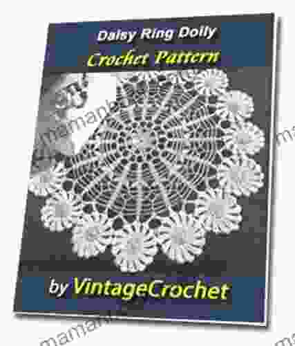 Daisy Ring Doily Vintage Crochet Pattern EBook